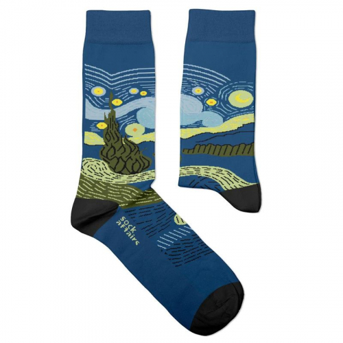 Socken Kunstwerke - van Gogh "Sternennacht"